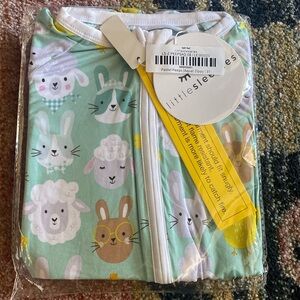 Little sleepies aqua pastel parade 3T zippy nib